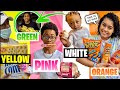 Eating Only ONE Color of Food for 24 Hours!!!(OhSo Family Challenge) Can't Believe Who Cheated