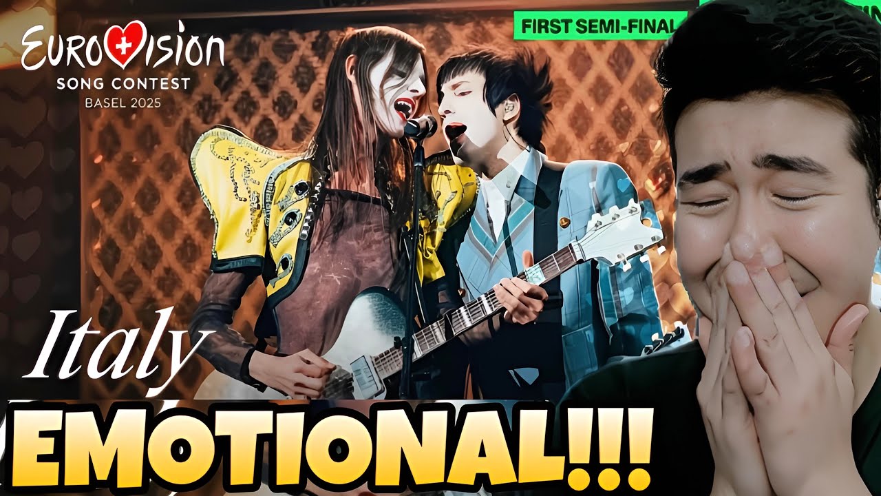 🇮🇹 Lucio Corsi - Volevo Essere Un Duro (LIVE) | First Semi-Final | Eurovision 2025 | REACTION