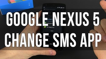 How to change the default Google Nexus 5 SMS Messaging App