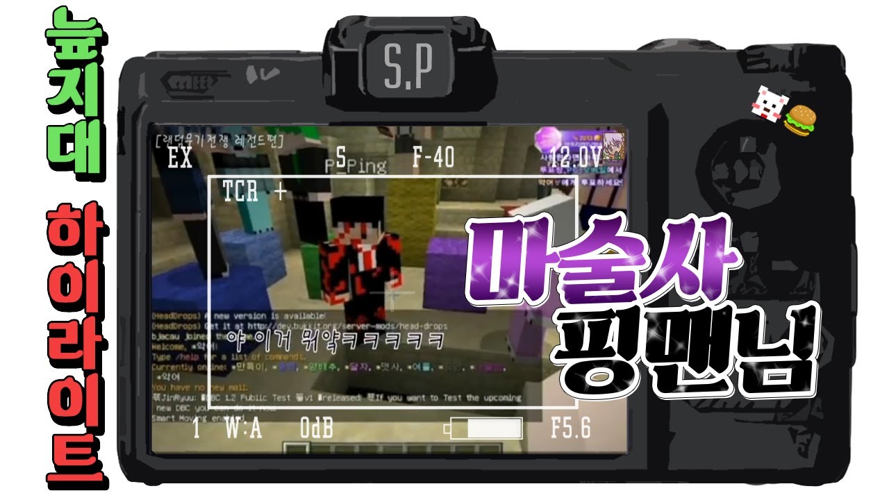 [늪지대 하이라이트] 마술사 핑맨님 | 마인크래프트