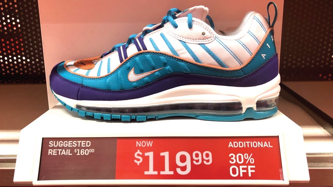 desenterrar Perversión Faceta NIKE OUTLET TAX FREE WEEKEND 50+ PAIR HAUL! CHEAP AIR MAX 98! - YouTube