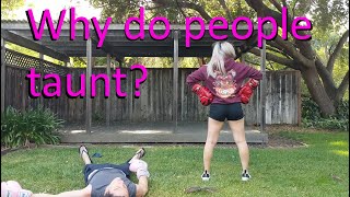 Why do people taunt in fighting games?