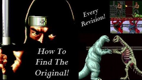 The Revenge of Shinobi (Sega Genesis):  How to Find the Original & Revision Comparison