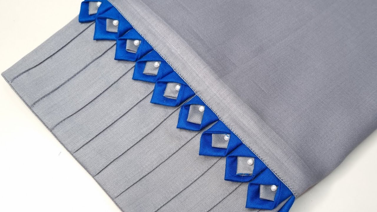 Сделайте простые рукава с помощью бисера и тканевых треугольников / Красивый дизайн брюк / Новейш...