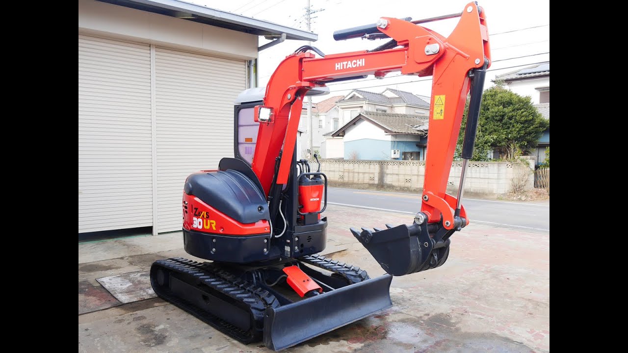 日立 EX30UR-3 ミニユンボ ミニ油圧ショベル 茨城中古農建機販売 - YouTube