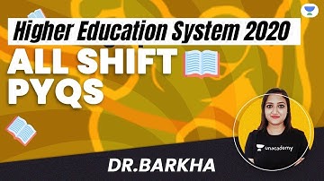 NTA UGC NET 2021 | Higher Education System All Shift PYQs | by DR. Barkha
