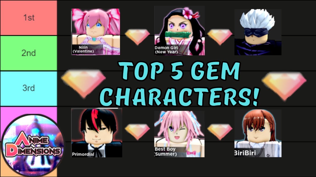 BEST CHARACTERS for DIMENSIONS in Roblox Anime Dimensions! 