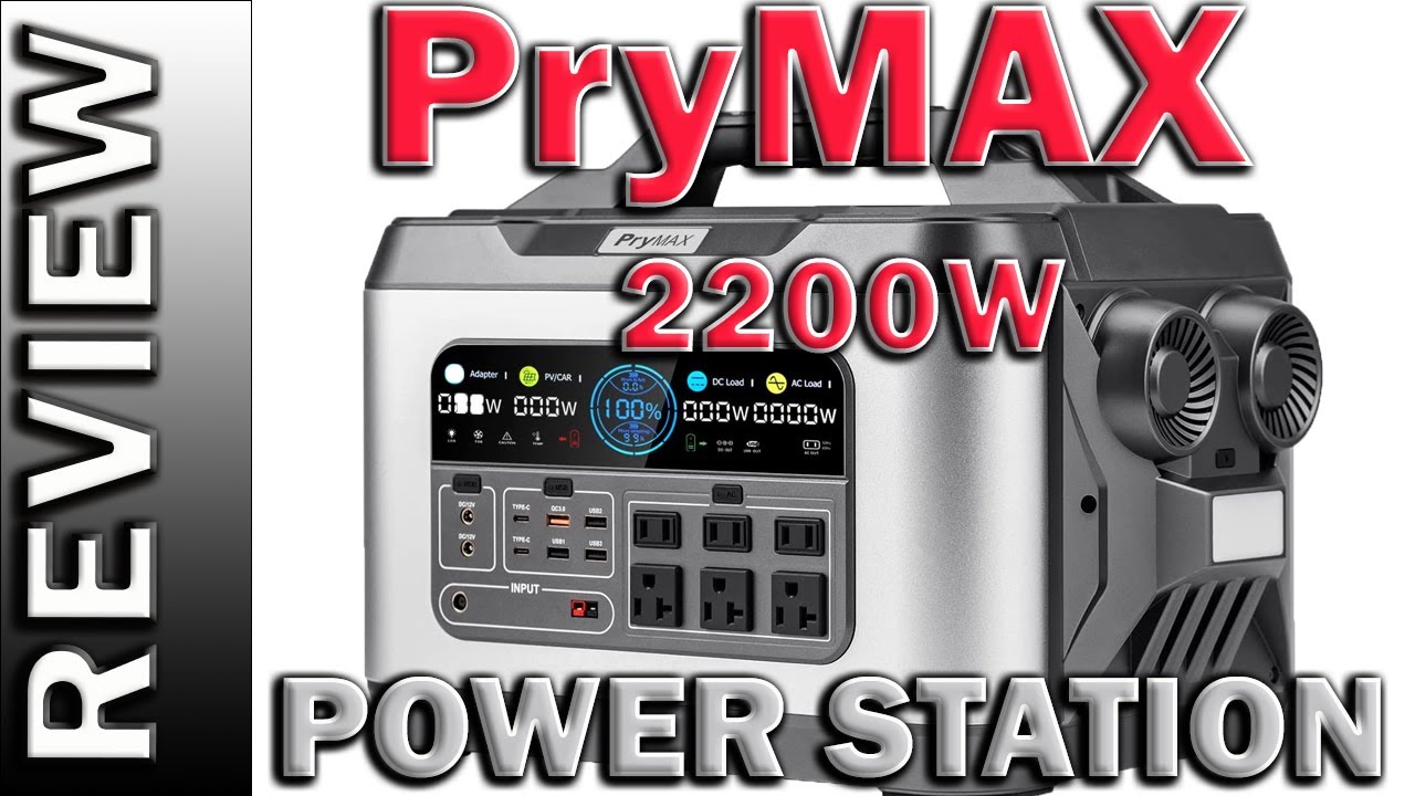 PryMAX Portable Power Station 300W, 296Wh Home Backup Battery AC Outlet,  Solar Generator for Outdoors Camping Travel Hunting Emergency