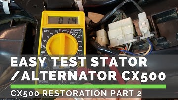 Test Stator / Alternator & Battery - CX500 (Part 2)