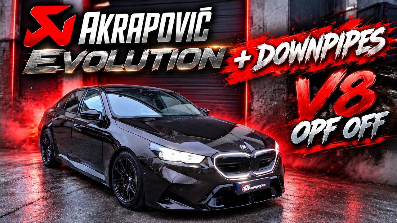 AKRAPOVIC EVO TITAN Abgasanlage + DOWNPIPES Katalysator passend für 2025 BMW M5 G90 V8 Hybrid #NOOPF