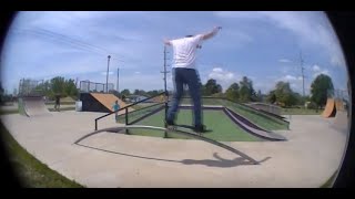 How To Pole Jam And A Rainbow Rail Skateboard - Brandon Hanson Skateboard Instructor Video.