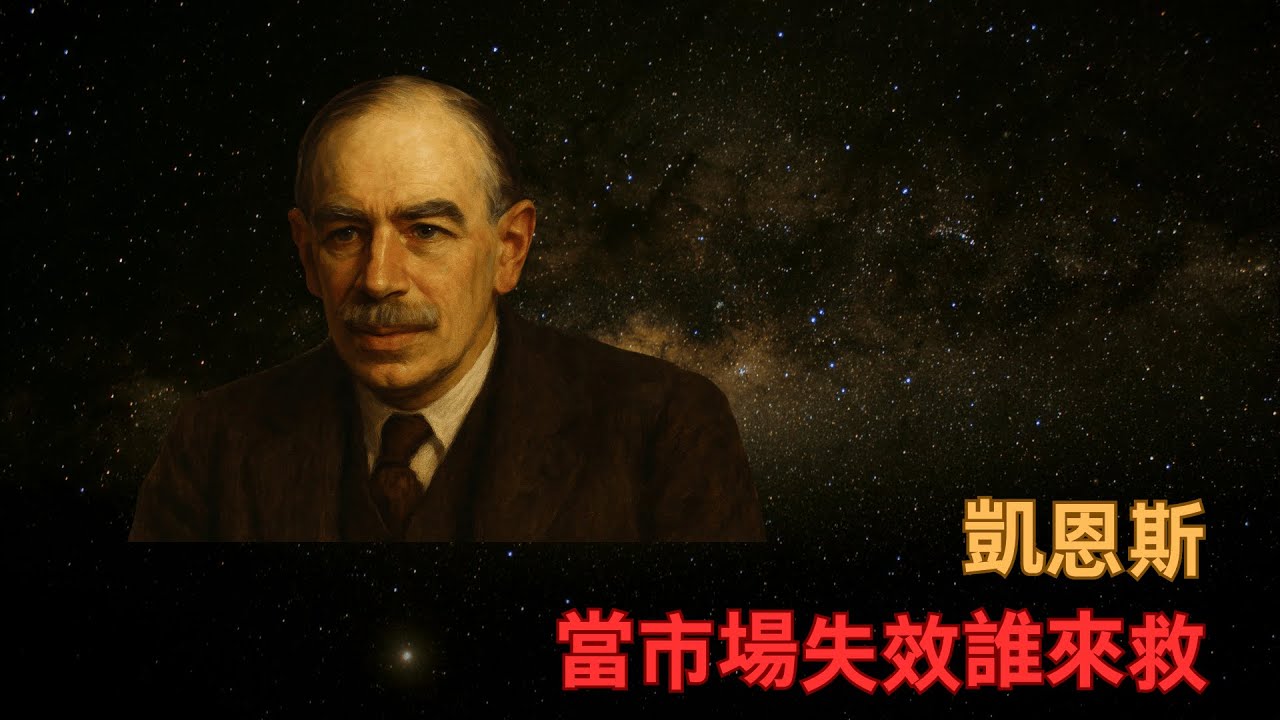 凱恩斯：當市場失效誰來救？一場大蕭條，逼出了一個改寫世界的經濟學。當看不見的手失靈，誰該站上舞台？凱恩斯主義，是救贖，還是慢性上癮？如果市場不會自救，誰該為你的失業負責？#凱恩斯#經濟學