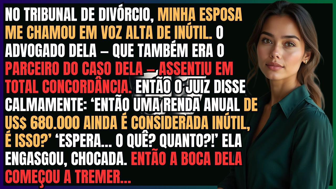 Minha Esposa Riu Me Chamando de “Pobre” no Tribunal — A Juíza Leu Minha Renda e Tudo Mudou