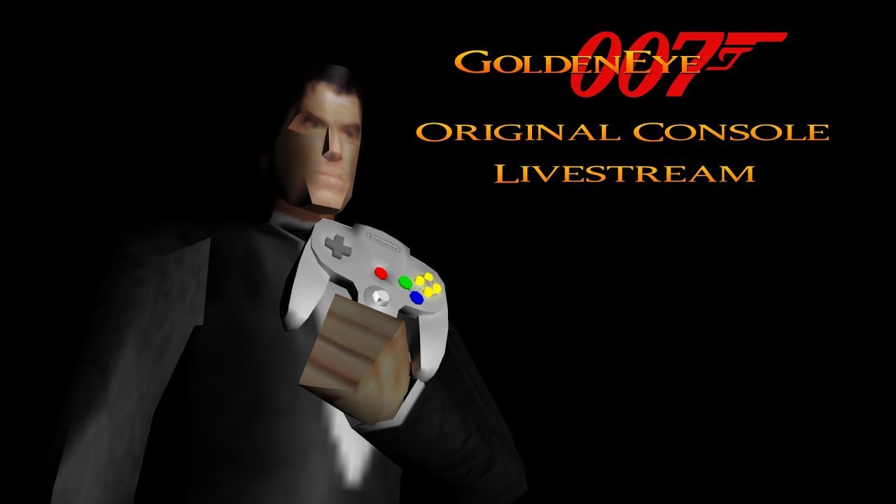 GoldenEye 007 N64 - 100% Livestream - Real N64 capture