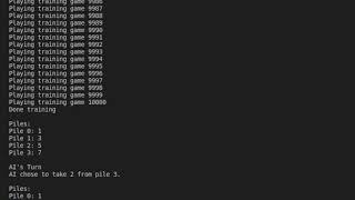 CS50 AI Project 4b - Nim