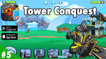 Tower Conquest Gameplay HD - Level 5 Walkthrough (iOS / Android)