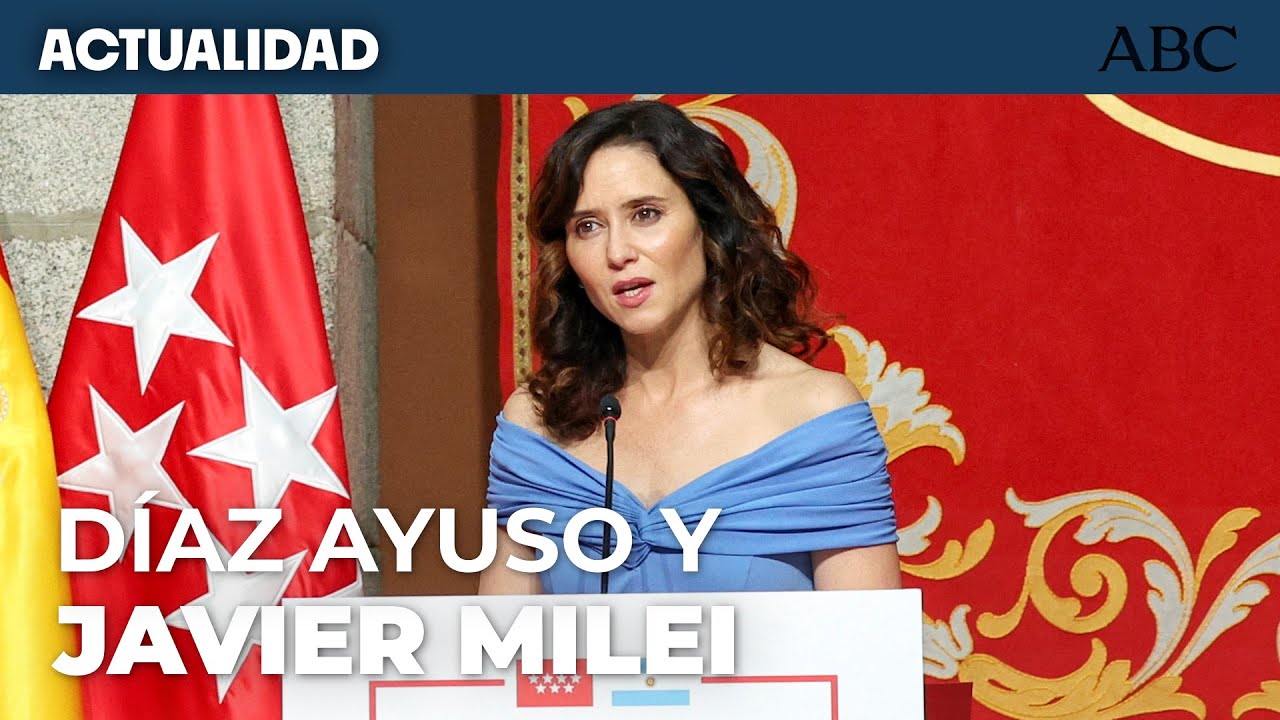 Discurso de DÍAZ AYUSO previo a la entrega de la medalla de Madrid a ...