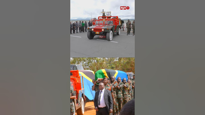 MWILI WA ALIYEKUWA MAKAMU WA RAIS NA WAZIRI MKUU MSATAAFU MSUYA UKIBEBWA KIJESHI NA NDEGE