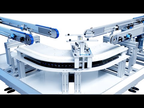 Industrie Förderband mit der Puffer Fördertechnik 4.0 von ASP AUTOMATION
