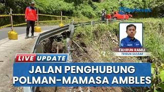 Waspada Curah Hujan Tinggi! Jembatan di Desa Kelapa Dua Polman Ambles Tak Mampu Tahan Debit Ai
