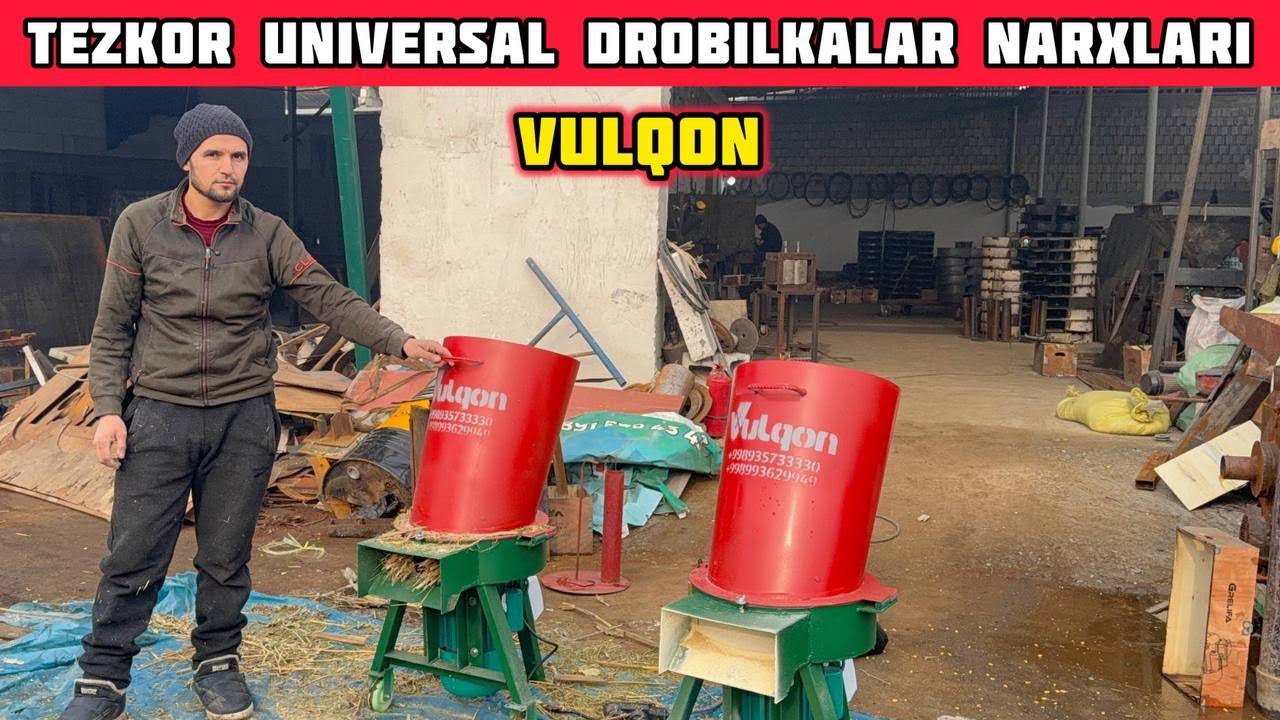 Yem-Hashak Maydalovchi Drobilka Narxlari Bilan Tanishing Vulqon