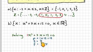 Set builder notation