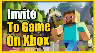 How to Invite Crossplay Friends in Minecraft on Xbox to game (Turn On Multiplayer) screenshot 1