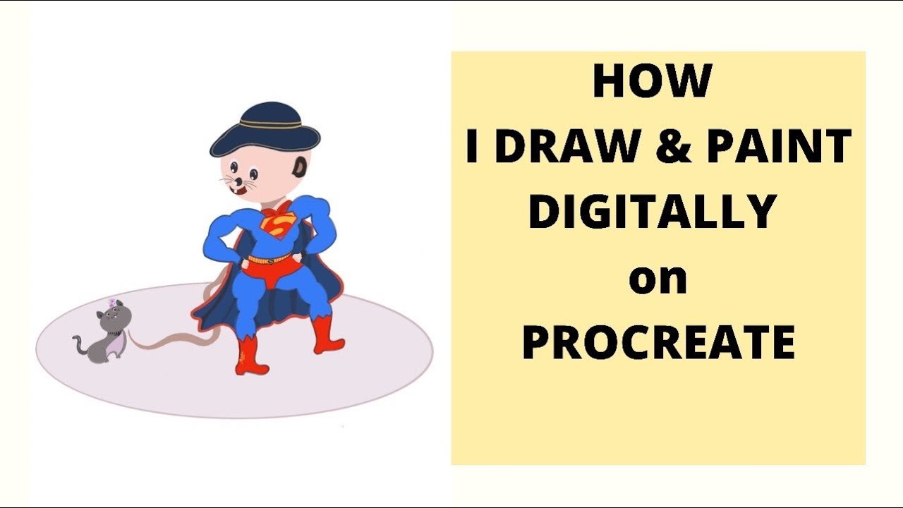Art: My Process as I Draw Digitally on an iPad using Procreate App ...