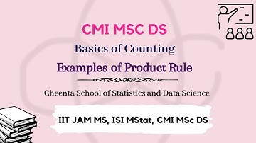 CMI MSC DS | Basics of Counting | Examples of Product Rule | Cheenta