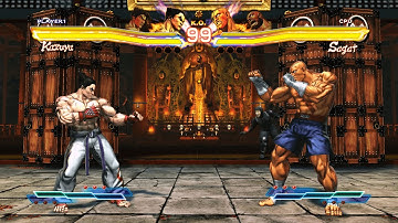 Kazuya & Jin vs Sagat & Zangief (Hardest) - Street Fighter X Tekken