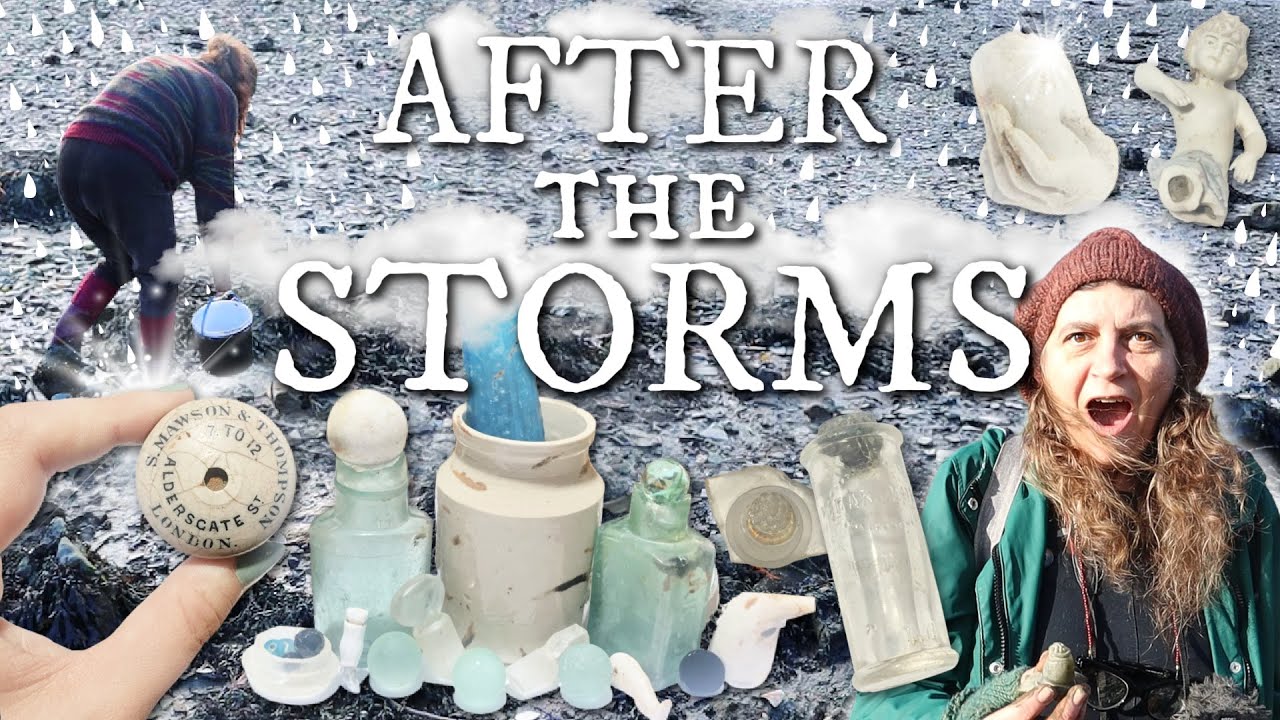 A Mudlark After The Storms Reveals SO MUCH! Printed Stoneware, Prunt + Pipes!