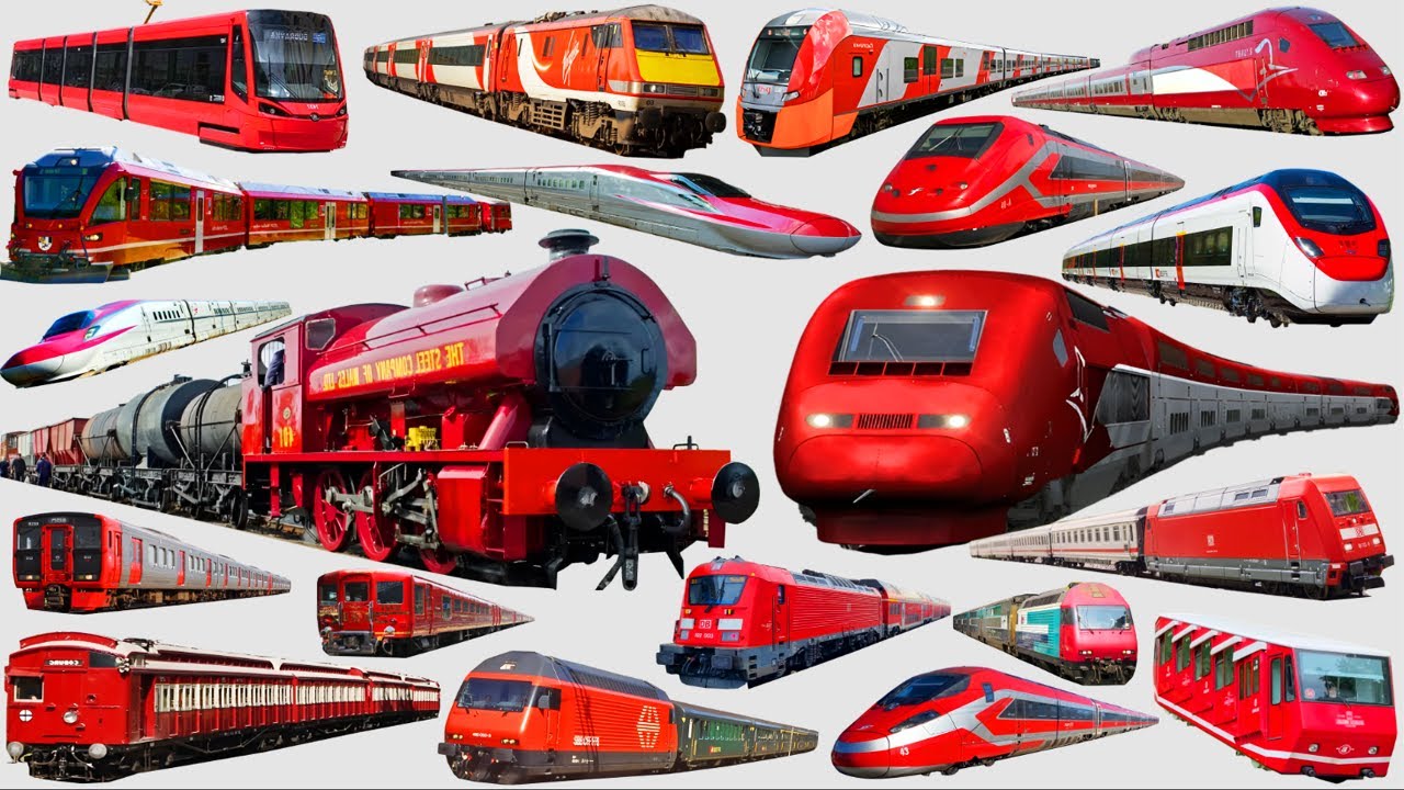 Железнодорожный транспорт | Поезда и метро | Коллекция «Красных поездов» | Изучение английского я...