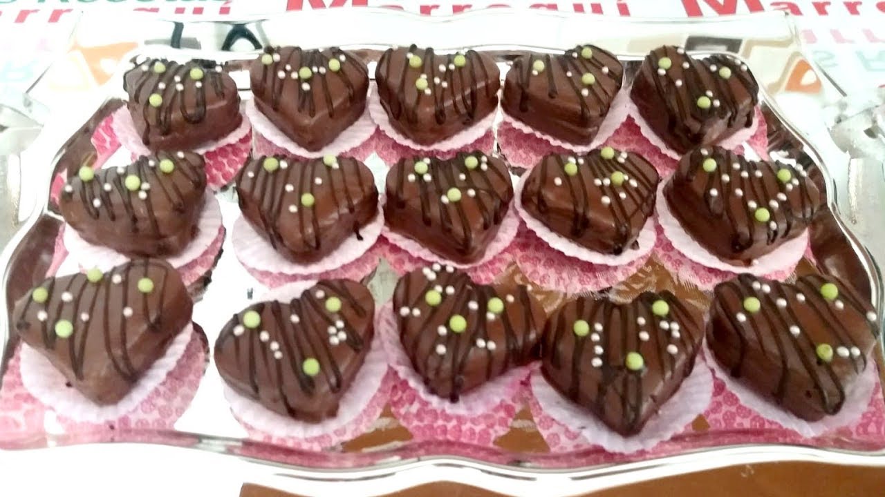 DULCES Marroquíes para el EID : SABLE CHOCOLATE DE CORAZÓN | Mis Recetas Marroquí