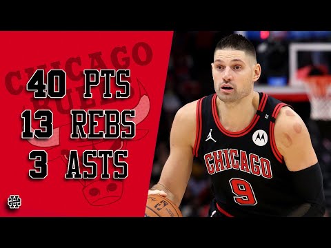 Nikola Vucevic 40 pts 13 rebs 3 asts vs Hornets 24/25 season