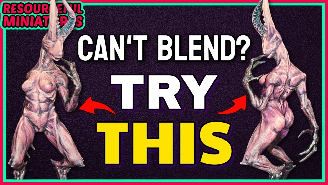 BEGINNER Oil Paint TRICK for Miniature Painting