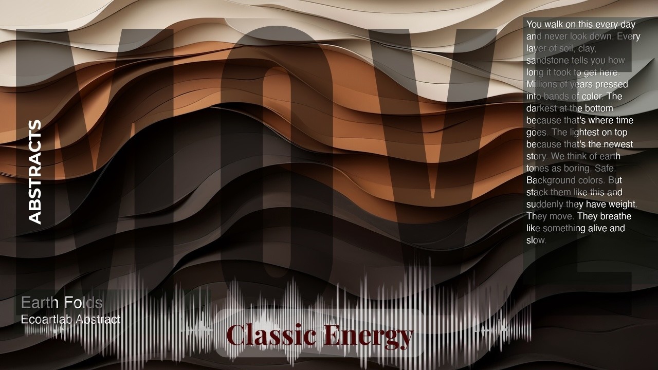 Move - Classic Energy with Abstract Art | Folds · Ecoartlab Abstract & others