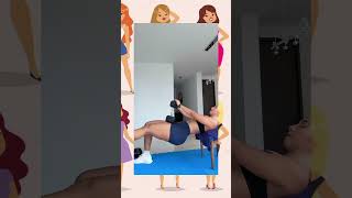 Mujer culona en el gym