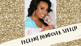 NATIONAL PAGEANT HANDOVER SPEECH | Miss Pageant Queen UK