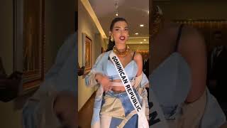 Miss Universe República Dominicana, Celinee Santos, con un  atuendo exótico y elegante #alf