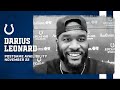 Darius Leonard On Mindset In Overtime, Aaron Rodgers