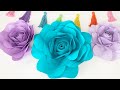 How to Make DIY Giant Paper Rose Tutorial with Cricut