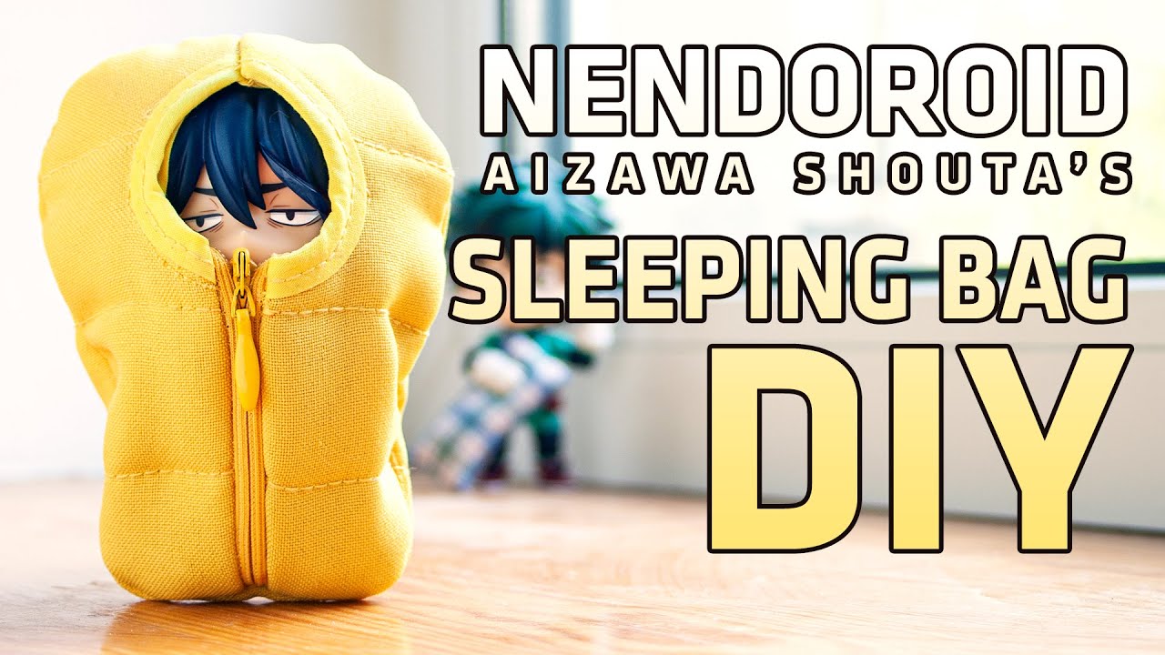 DIY Nendoroid Pouch Sleeping Bag: How to make Aizawa Shouta sleeping bag?  (My Hero Academia custom) 