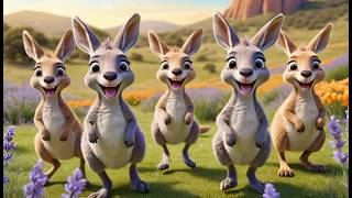 Five Little Kangaroos Hop Hop Hop Fun Aussie Animal Song For Kids