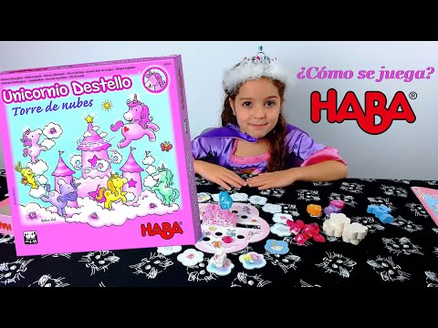 UNICORNIO DESTELLO - TORRE DE NUBES ¿Cómo se juega? * HABA * ESPAÑOL