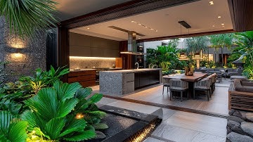 De truc van de architect om uw binnenkeuken en eetkamer te laten overlopen in de tuin