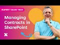 Managing Contracts in SharePoint