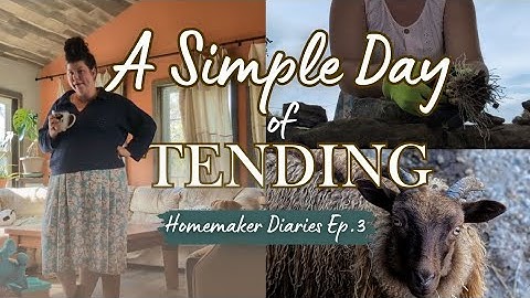 Simple Homemaking Rhythms | Decluttering, Garlic Planting & Life with Sheep