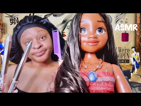 ASMR | Ghetto Hair Salon Curls With A Straightener Role Play! 👩🏽‍🦱
