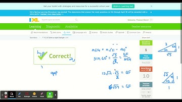 IXL - Solve a right triangle (Geometry practice)