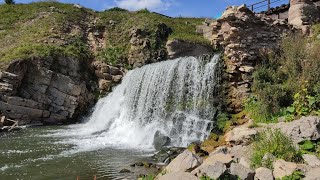 Кусьинский водопад в поселке Кусье - Александровский в Горнозаводском районе Пермского края